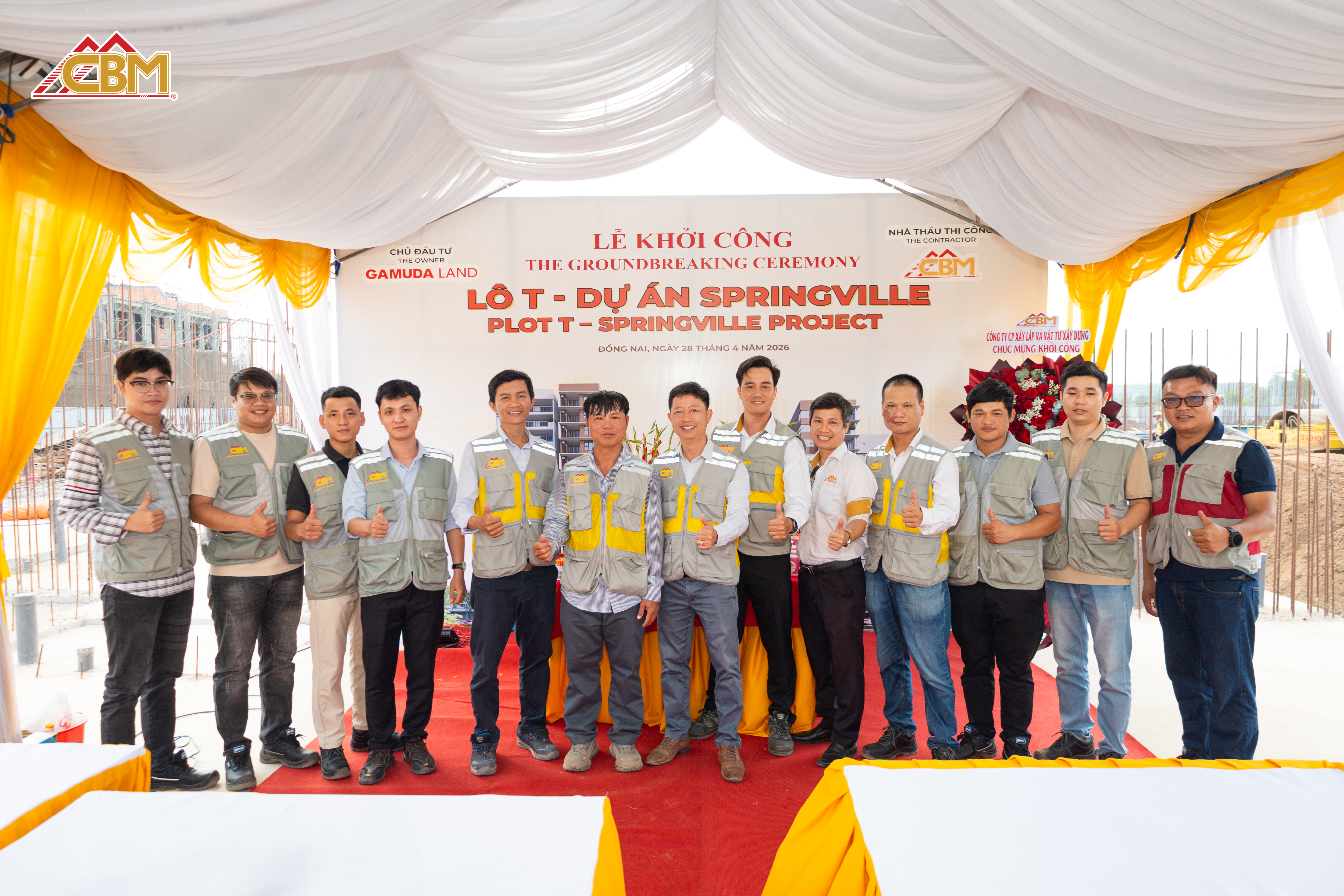 CBM Chính Thức Khởi Công Lô T - Dự Án Springville Nhơn Trạch